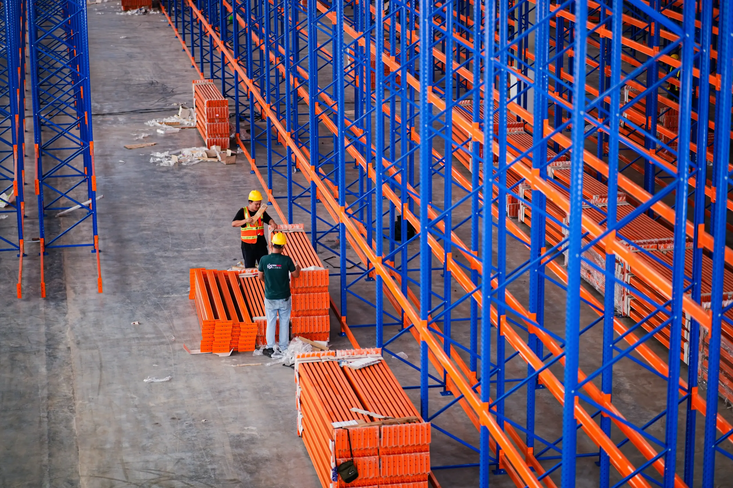 12,000-Pallet Selective Pallet Racking Installation on progress